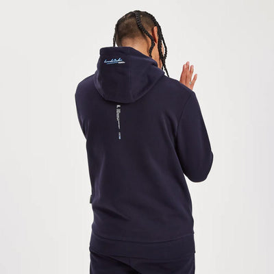 Hoodrich OG Ink Hoodie - Navy/White/Azure Blue