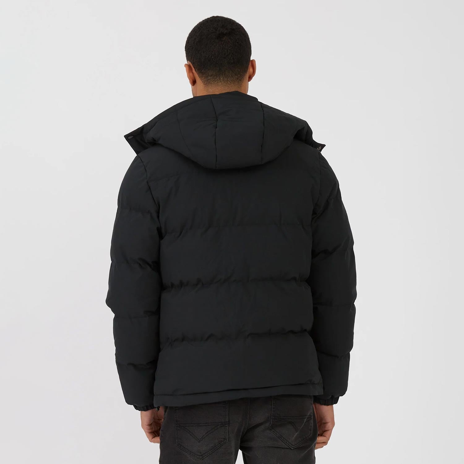 Luke Auckland Regular Fit Quilted Jacket - Black