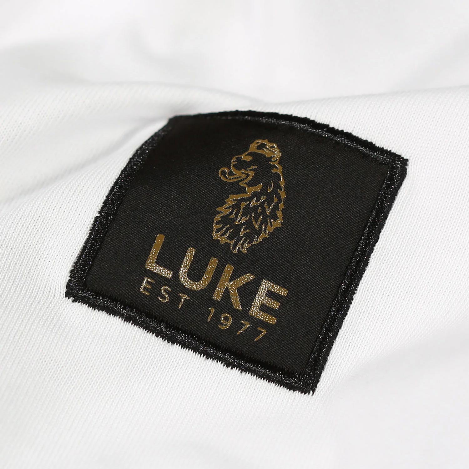 Luke Brunei Regular Fit Short Sleeve Crew Neck Tee - White