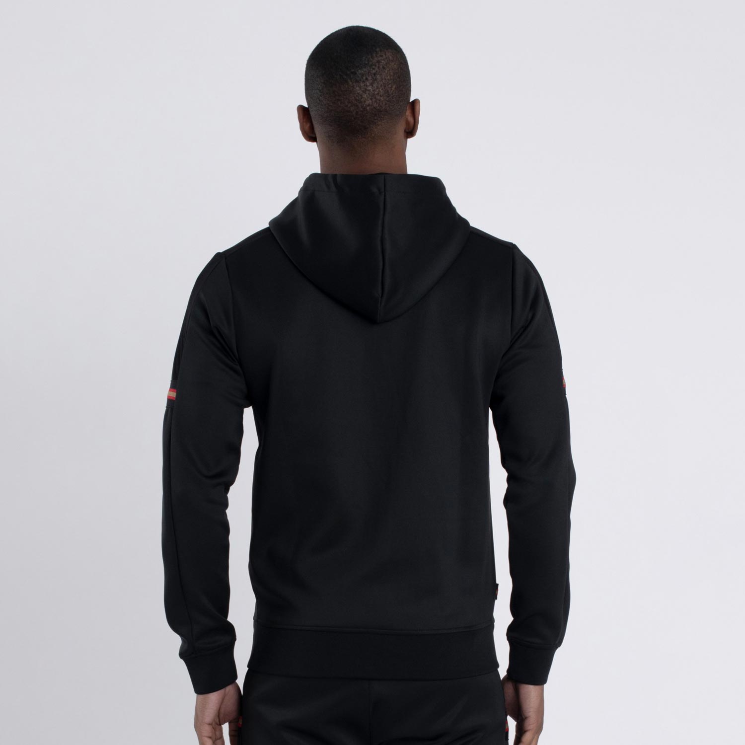 Luke Cyclone Zip Hooded Tracktop - Jet Black