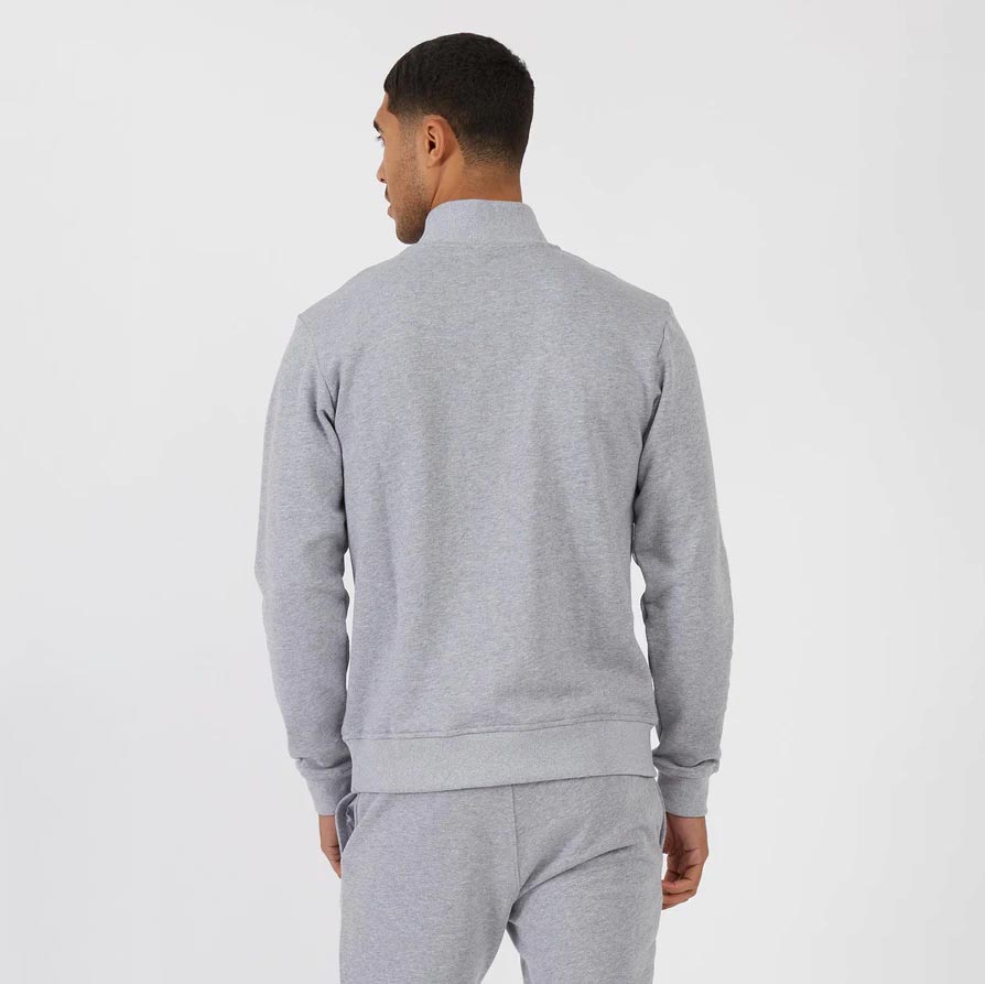 Luke Equinox Funnel Relaxed Fit Long Sleeve Sweat - Mid Marl Grey