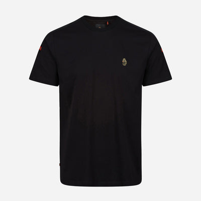 Luke Hail Colour Block Tee - All Black