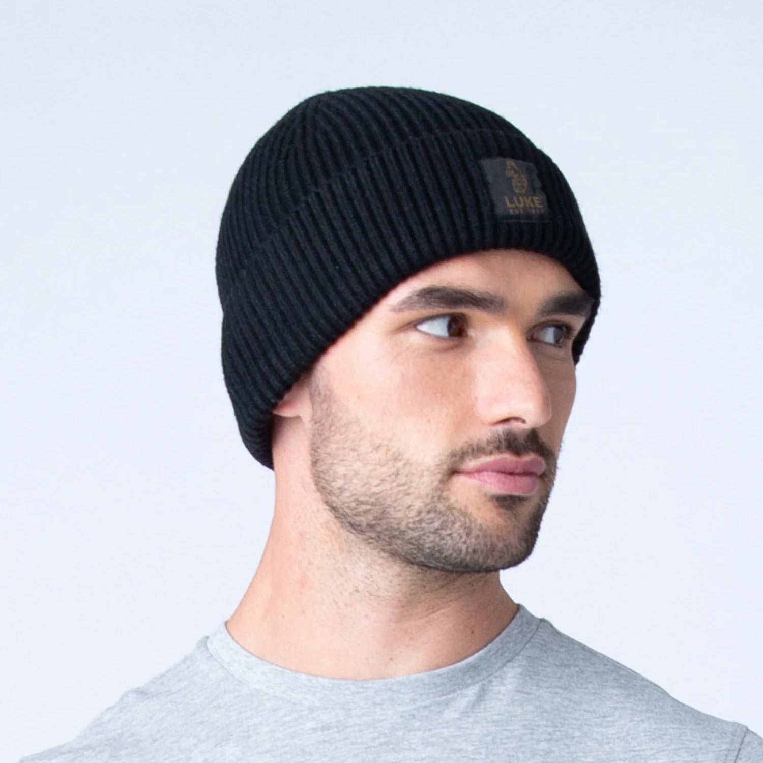 Luke Hipster Beanie - Black