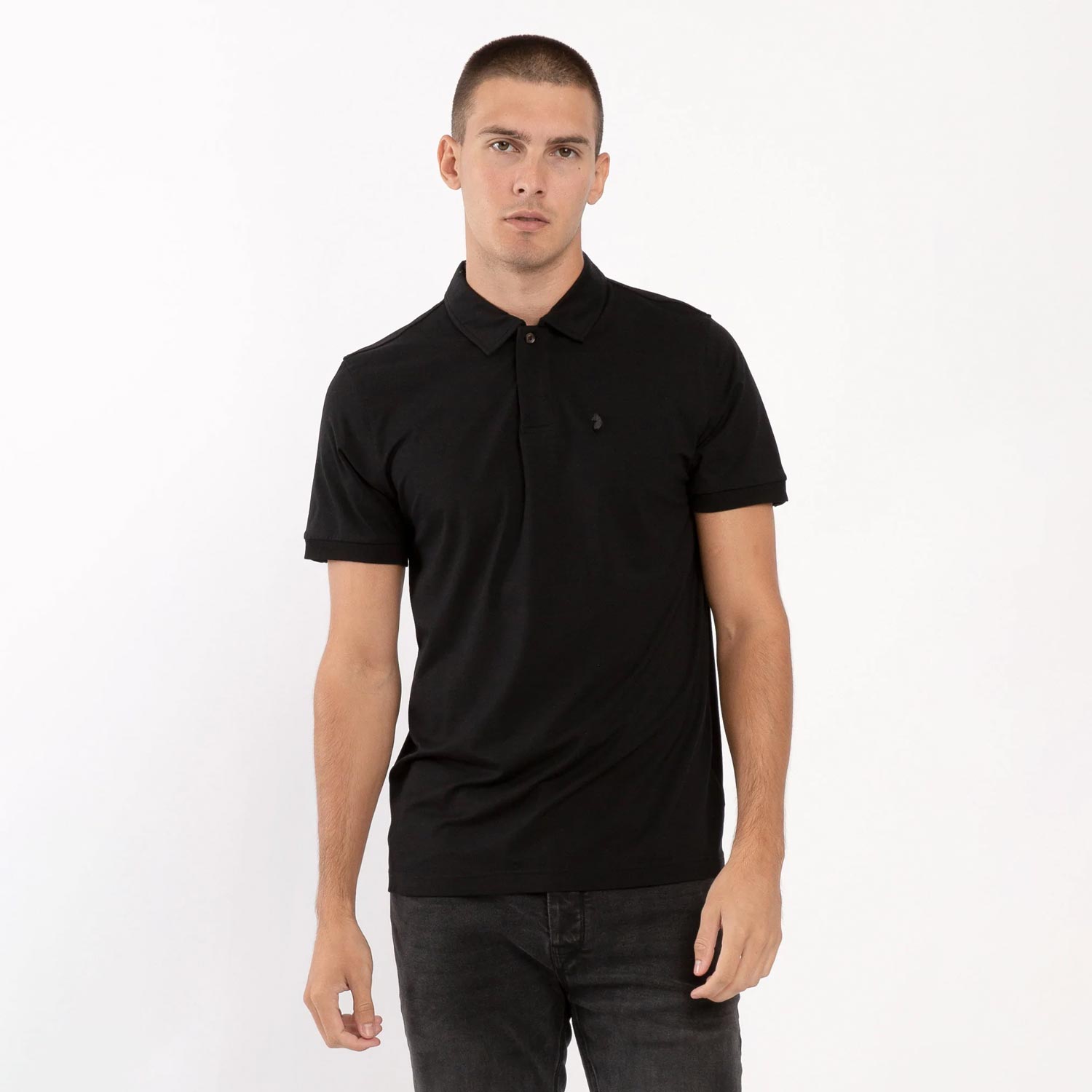 Luke Hong Kong Polo - Jet Black