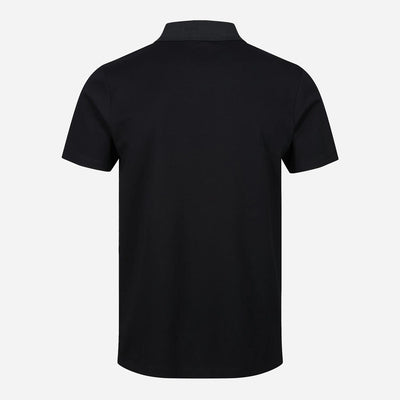 Luke Relay Regular Fit Short Sleeve Zip Polo - Black