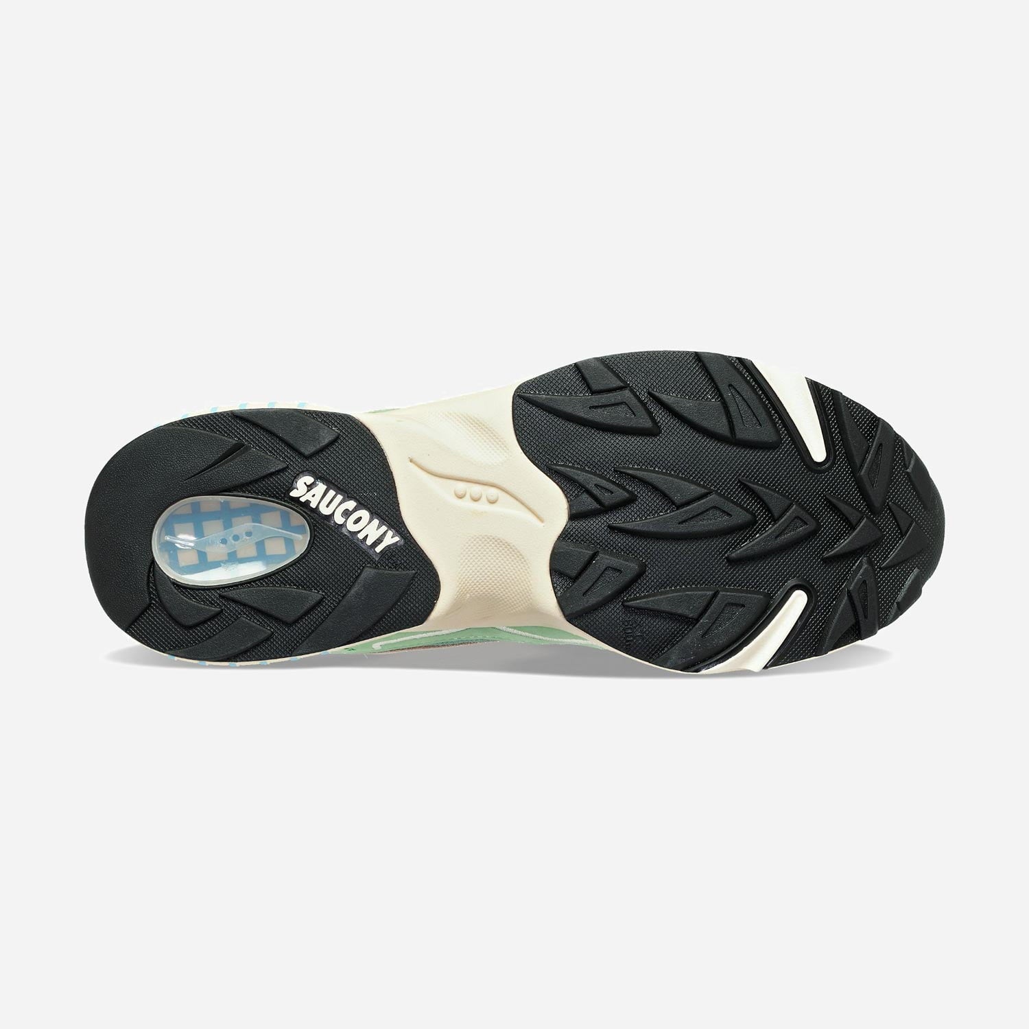 Saucony 3D Grid Hurricane Trainer - Green/Cream