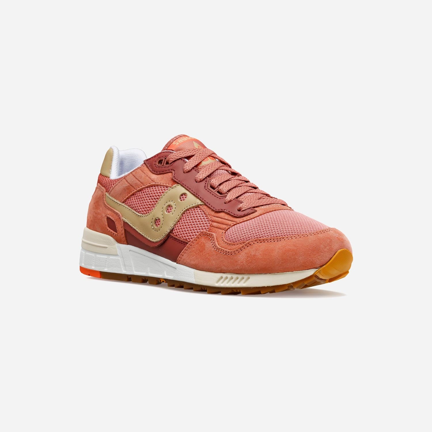 Saucony Shadow 5000 Trainer - Coral/Tan