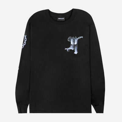 The Hundreds Chrome Bar Long Sleeve Tee - Black