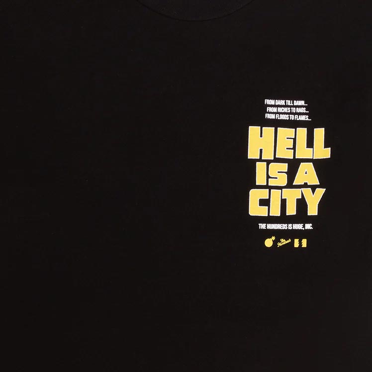 The Hundreds Hell Is A City Regular Fit Short Sleeve Tee - Black