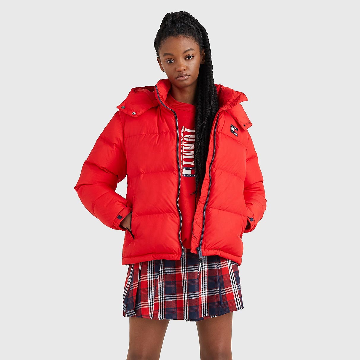 Tommy Jeans Alaska Puffer Jacket - Deep Crimson