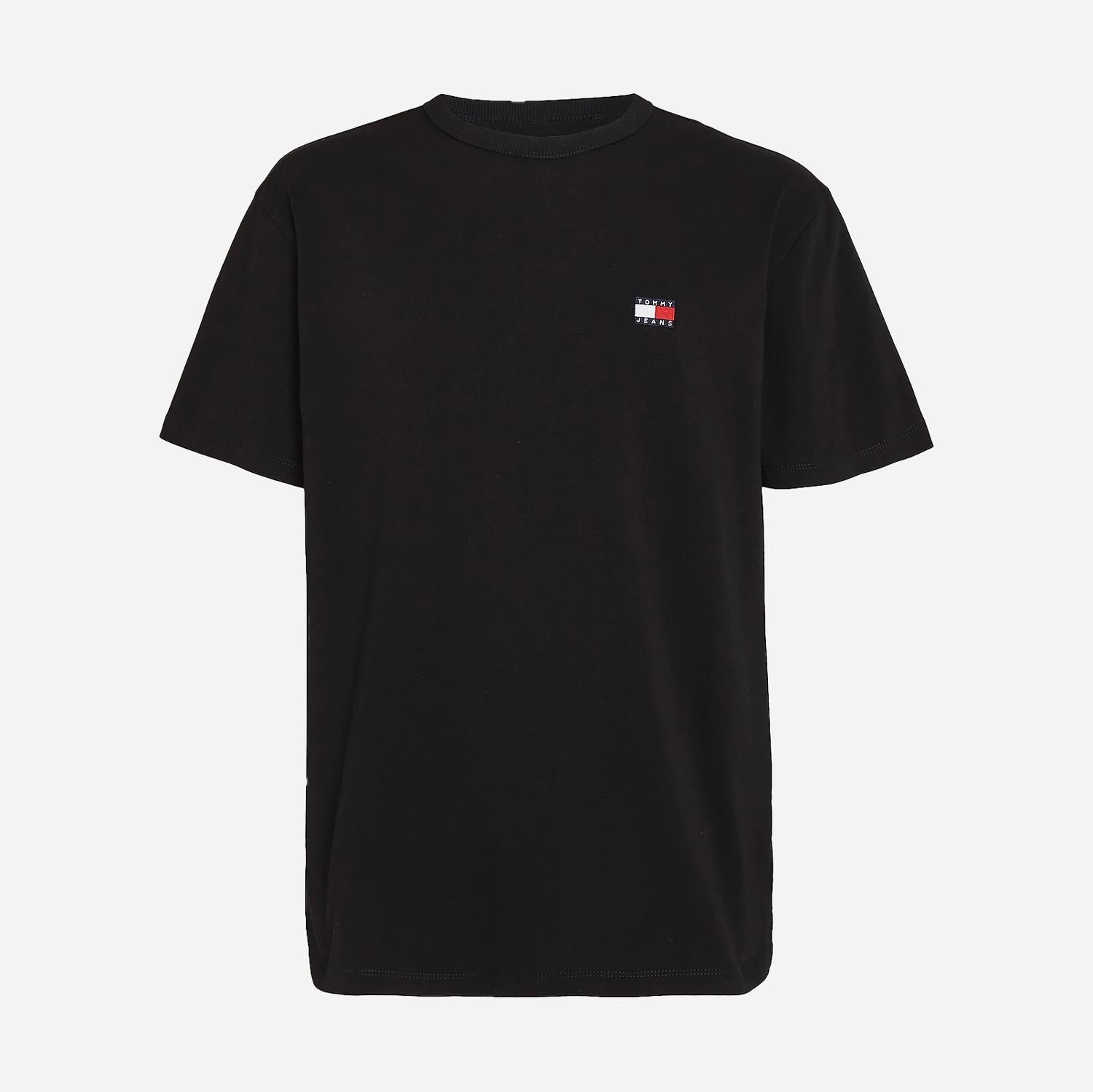 Tommy Jeans Badge Regular Fit Short Sleeve Tee - Black