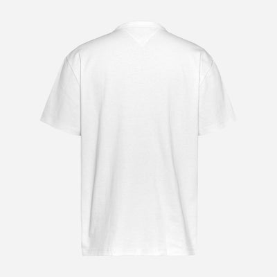 Tommy Jeans Badge Regular Fit Short Sleeve Tee - White