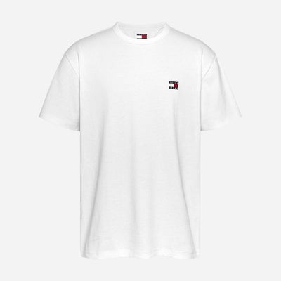 Tommy Jeans Badge Regular Fit Short Sleeve Tee - White