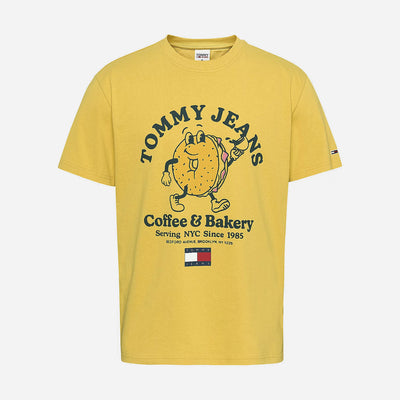 Tommy Jeans Bagels Tee - Tuscan Yellow