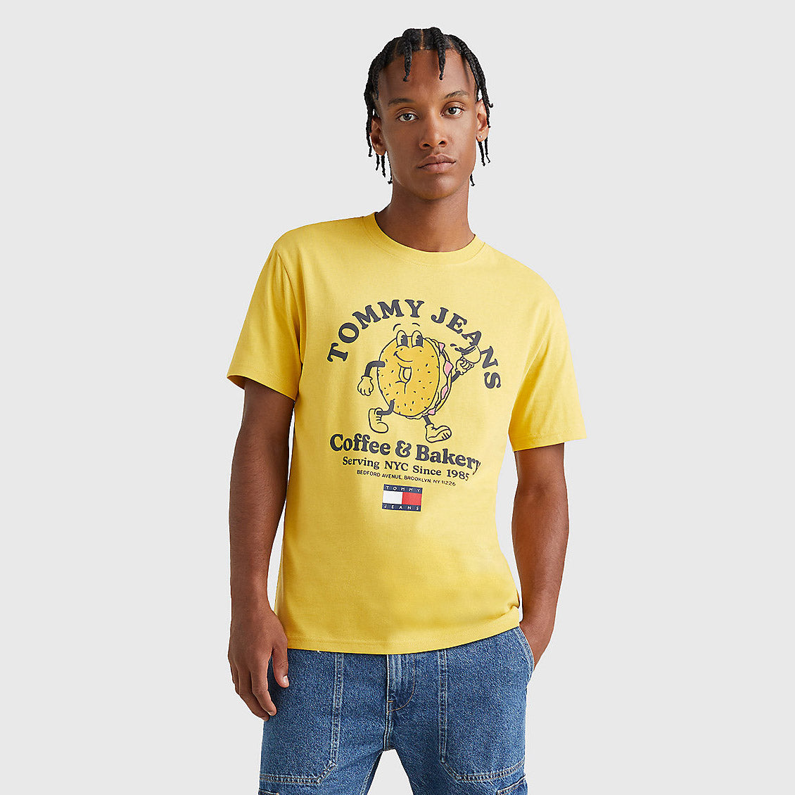 Tommy Jeans Bagels Tee - Tuscan Yellow