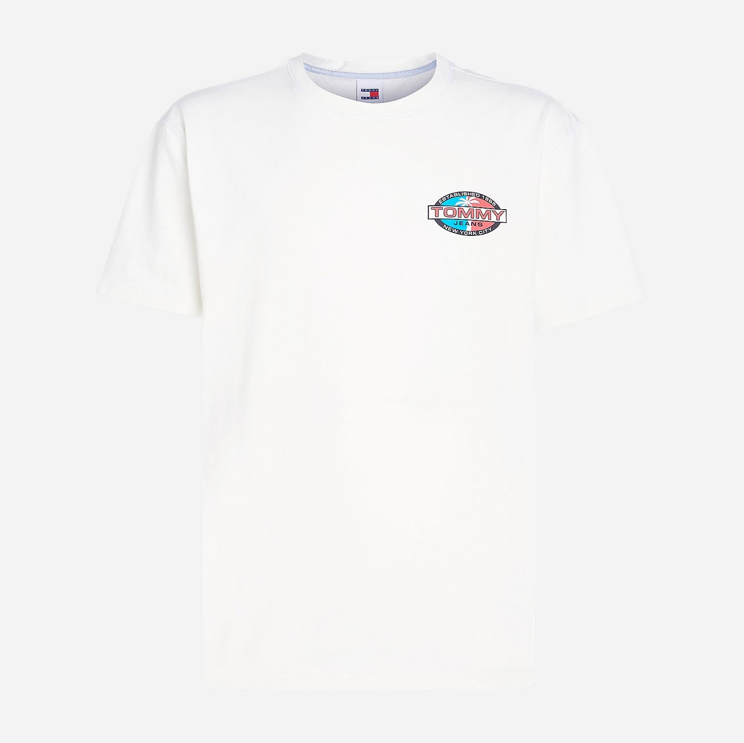 Tommy Jeans Boardsports Palm Regular Fit Short Sleeve Tee - Ancient White