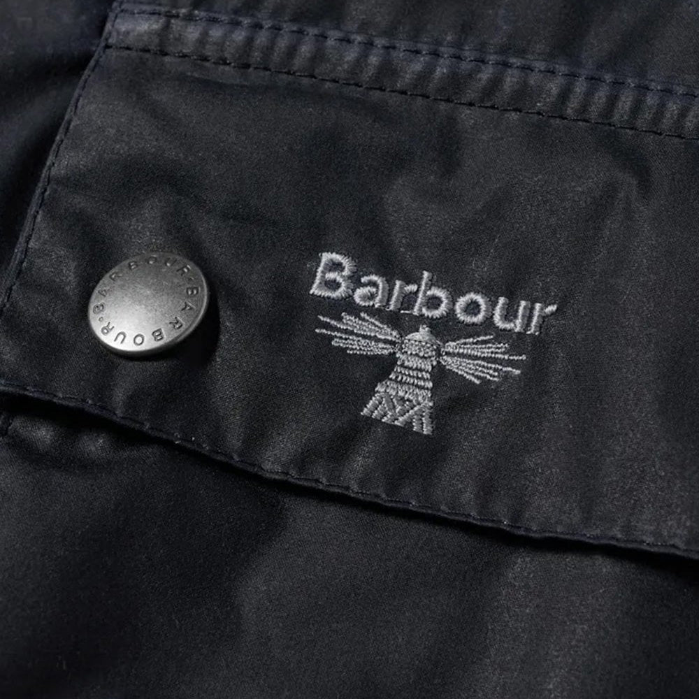 Barbour Beacon Sum Bedale Wax Jacket - Navy