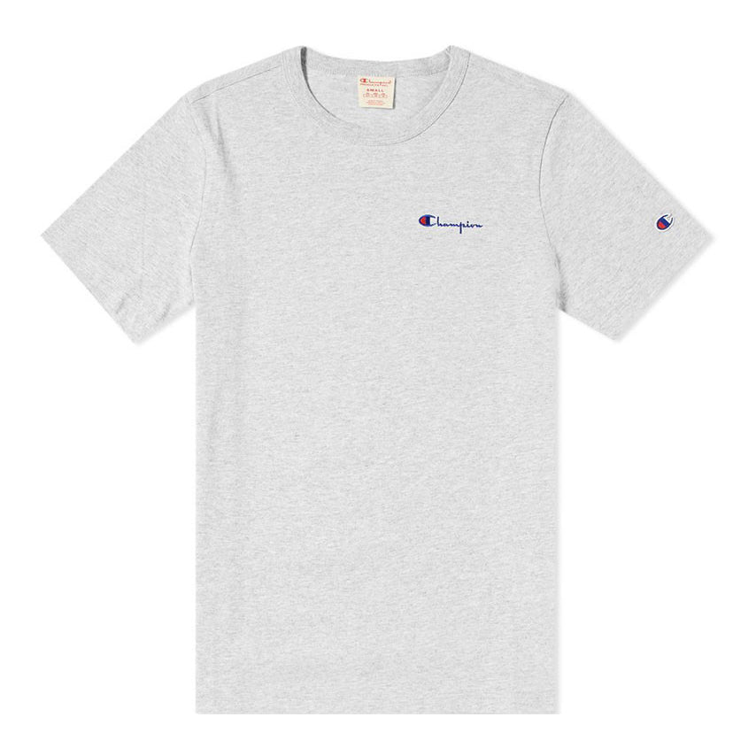 Champion Script Logo Tee - Light Grey