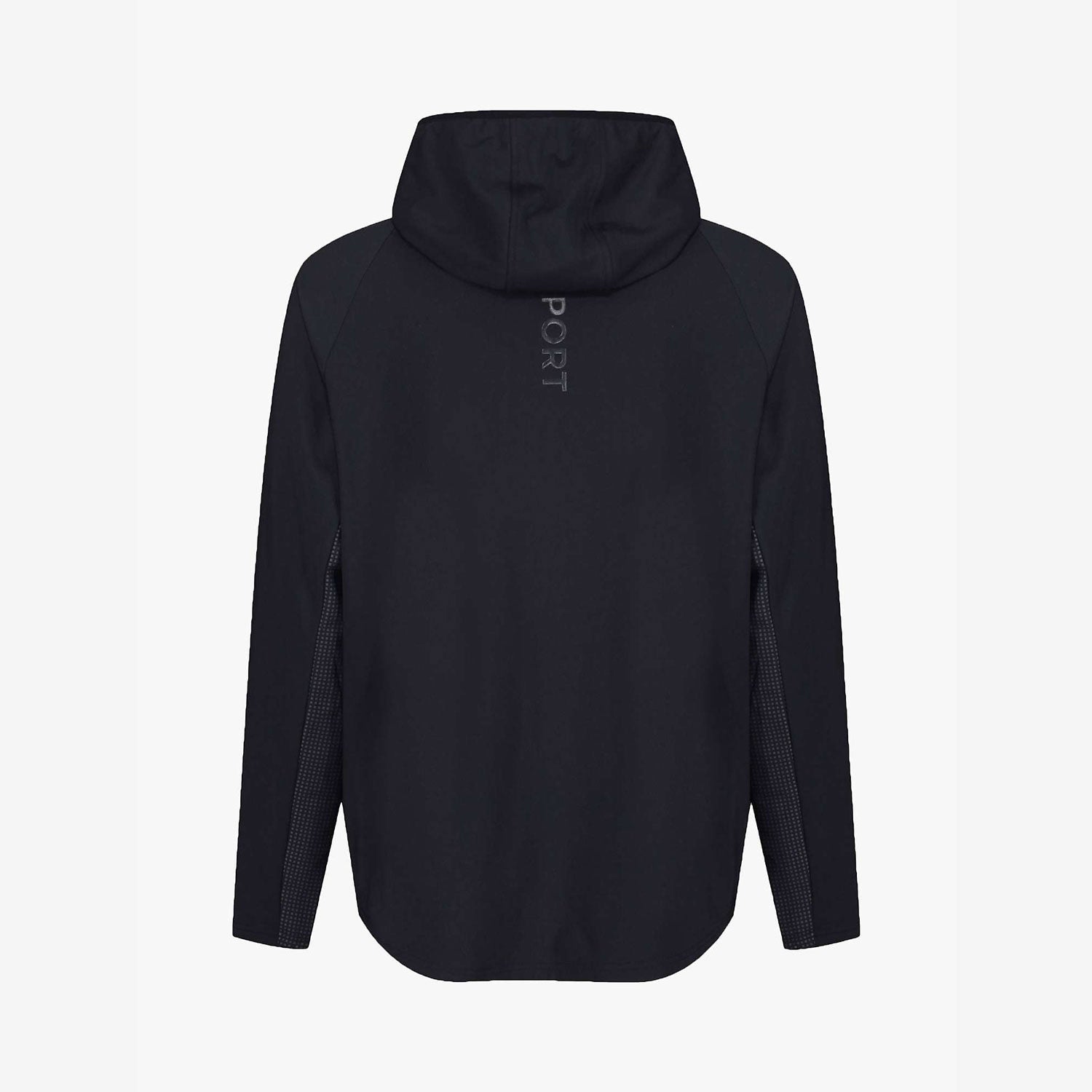 Luke Issac Zip Through Hooded Tracktop - Jet Black