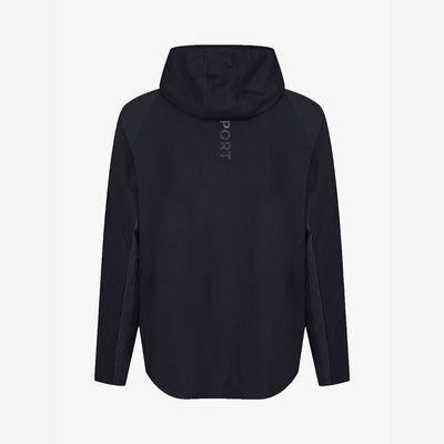 Luke Issac Zip Through Hooded Tracktop - Jet Black