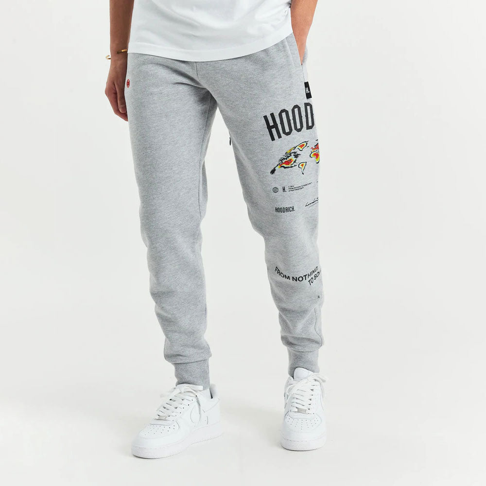 Hoodrich OG Import Jogger - Heather Grey/Black/Fiesta