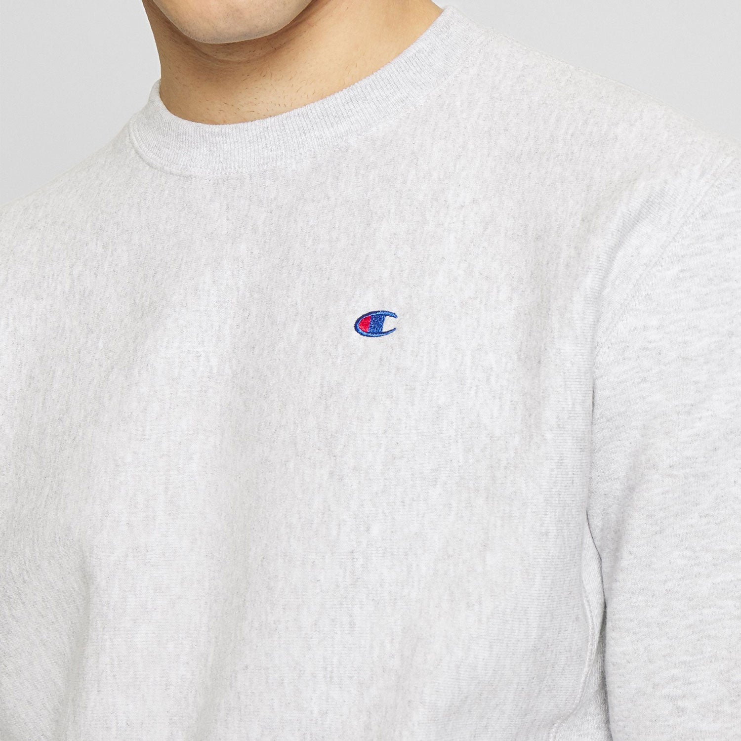 Champion Crew Neck Sweat - Light Grey