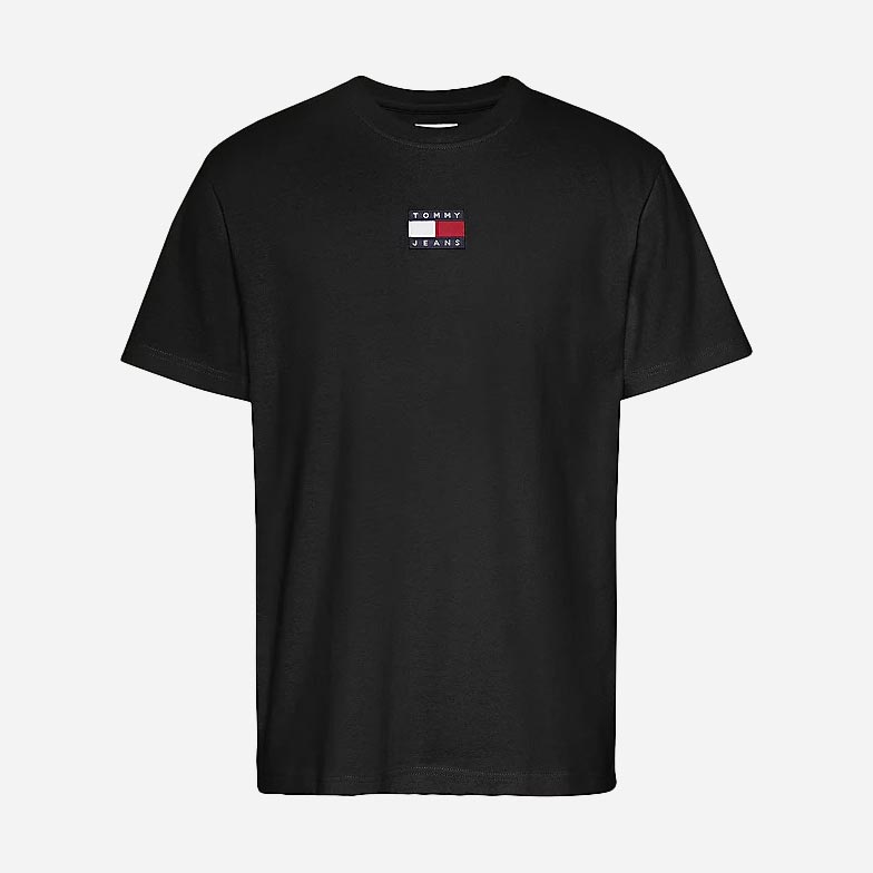 Tommy Jeans Badge Tee - Black