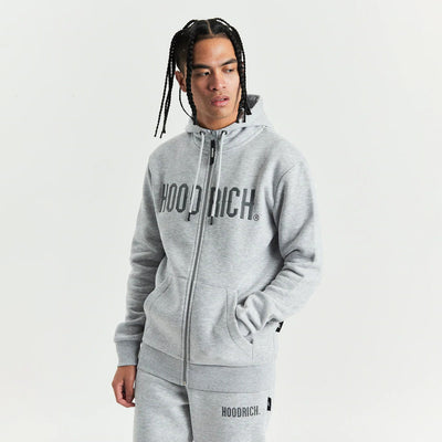 Hoodrich OG Link Full Zip Link Hood - Heather Grey/Iron Gate