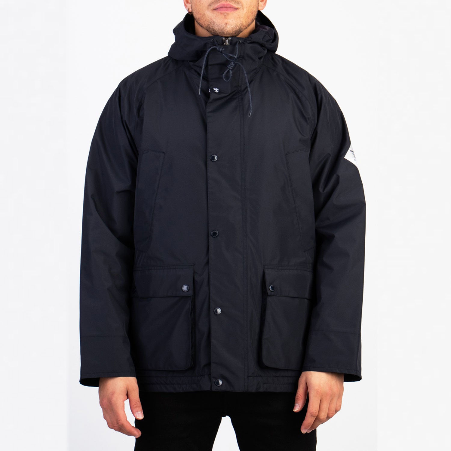 Barbour Beacon Hooded Bedale Jacket - Navy